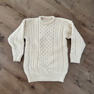 Cream Cable Knit Sweater